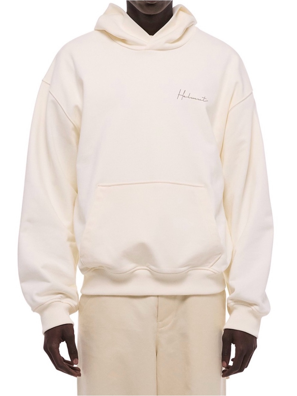 NWT Helmut Lang Vintage White Handwritten Signature Hoodie - Men’s XL